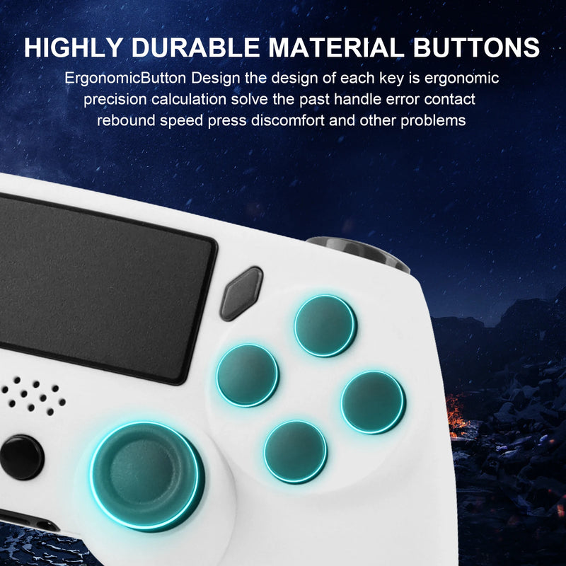 GAMINJA Wireless Gamepad With 6-axis Gyroscope PC Joystick touchpad Dual Vibration For PS4 PS3 PC Multi-function Controller