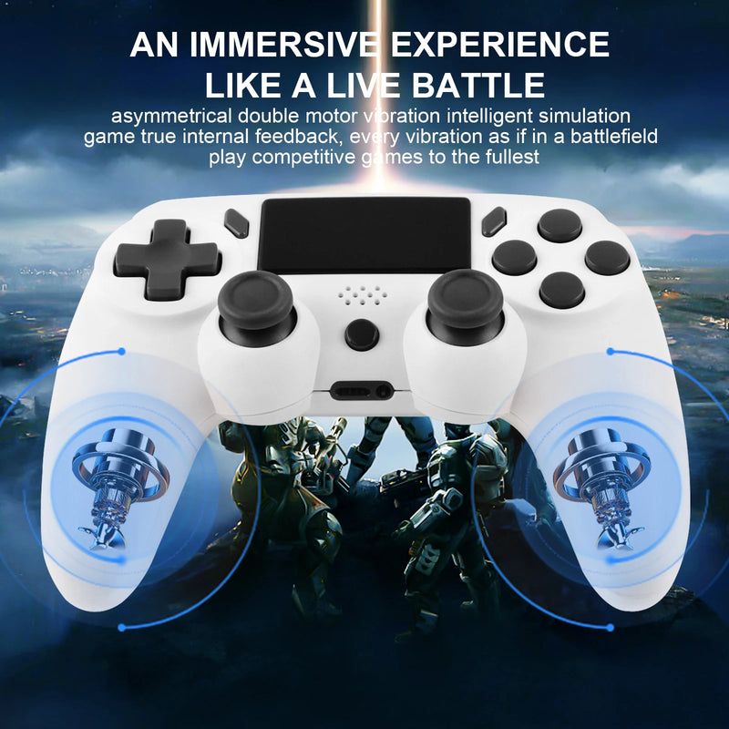 GAMINJA Wireless Gamepad With 6-axis Gyroscope PC Joystick touchpad Dual Vibration For PS4 PS3 PC Multi-function Controller