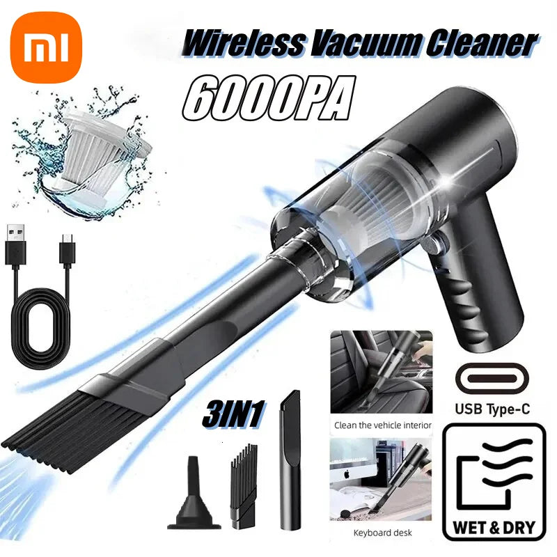 Xiaomi 199000PA  Vacuum Cleaner Portable Wireless Cleaning Machine Strong Suction Handheld Powerful Blower Cleaner for Car Home